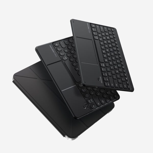 AmazingThing Minimal Case Keylite Combo Keyboard Case for iPad 11" 2025 - Blackeng
