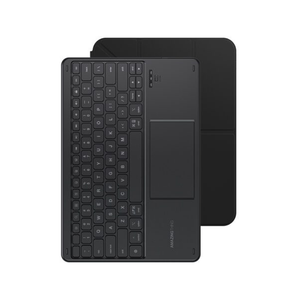 AmazingThing Minimal Case Keylite Combo Keyboard Case for iPad 11" 2025 - Blackeng