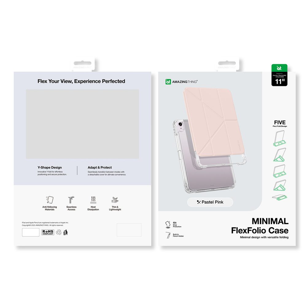 AmazingThing Minimal Case for iPad Air M3 11" - Pinkeng