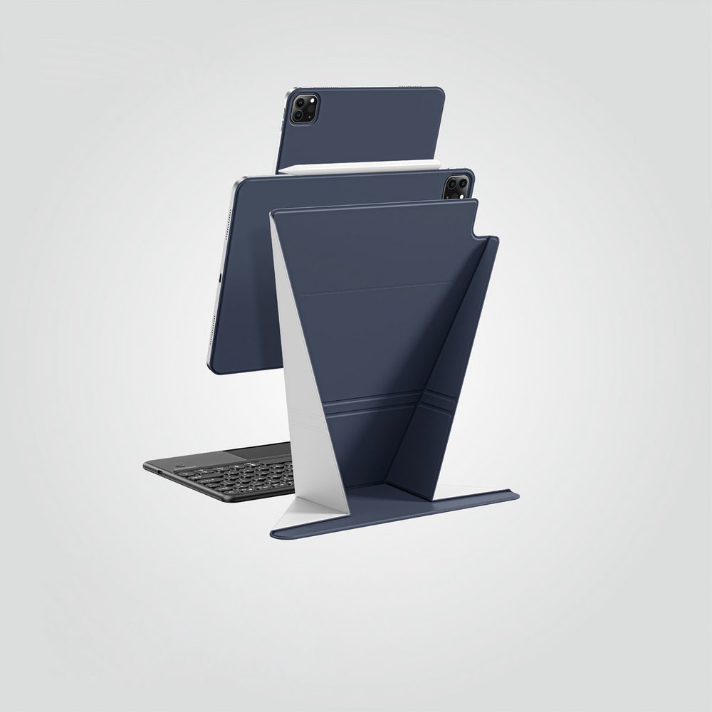 AmazingThing Matte Pro Mag Folio Case with Stand for iPad Air M3 11" - Blueeng