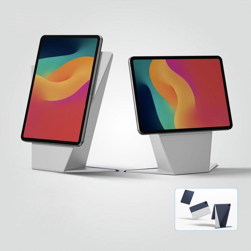 AmazingThing Matte Pro Mag Folio Case with Stand for iPad Air M3 11" - Blueeng