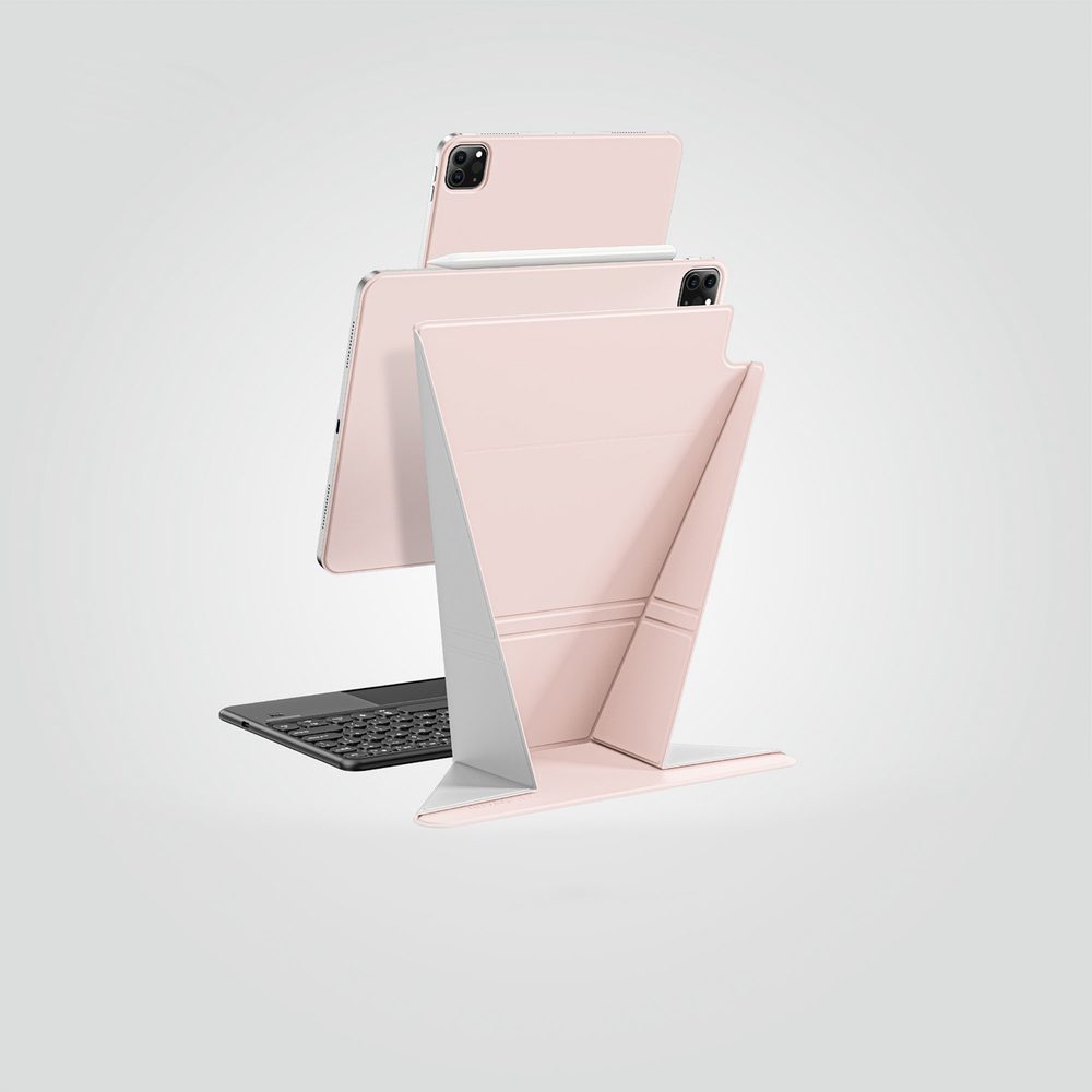 AmazingThing Matte Pro Mag Folio Case with Stand for iPad Air M3 11" - Pinkeng