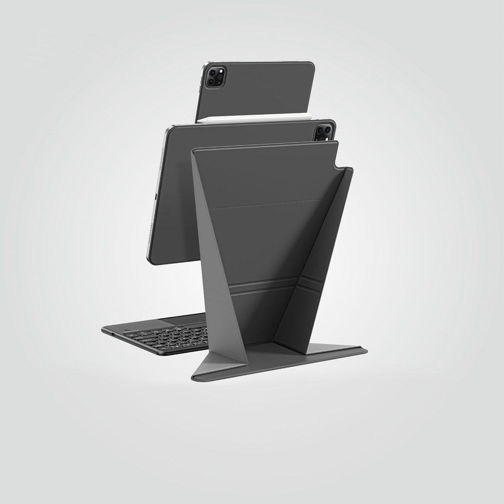 AmazingThing Matte Pro Mag Folio Case with Stand for iPad Air M3 13" - Blackeng