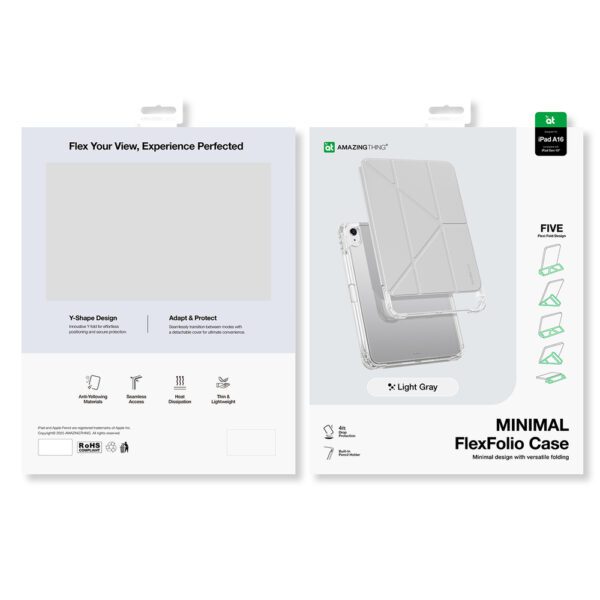 AmazingThing Minimal Case for iPad 11" 2025 - Light Grayeng