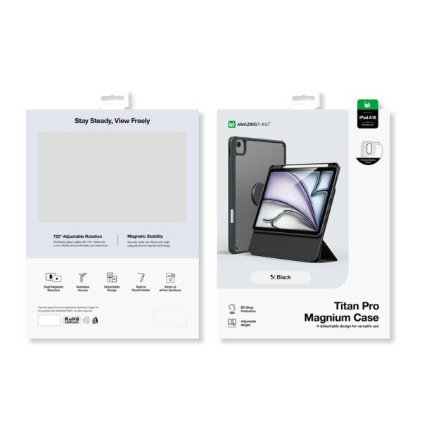 AmazingThing Titan Pro Mag Case for iPad 11" 2025 - blackeng