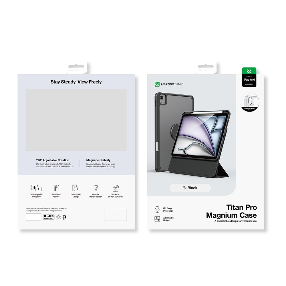 AmazingThing Titan Pro Mag Case for iPad 11" 2025 - blackeng