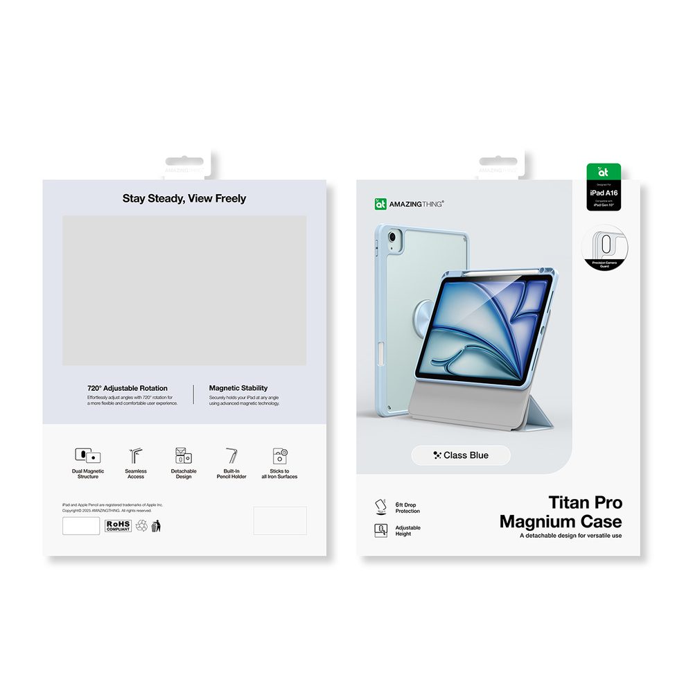 AmazingThing Titan Pro Mag Case for iPad 11" 2025 - Blueeng