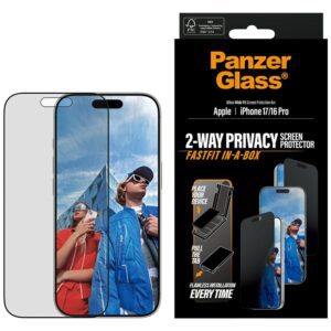 Szkło prywatyzujące PanzerGlass Ultra-Wide Fit Fastfit do iPhone 17 / 16 Propol