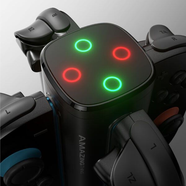 AmazingThing Thunder Pro PlayDock Charger for Nintendo Switch 2 Controllers - Blackeng