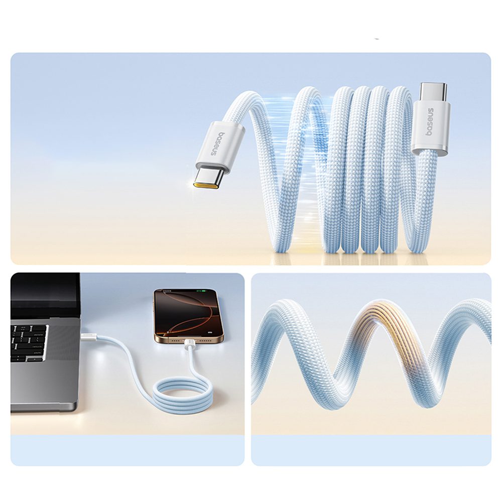 203193_5 Baseus Dynamic 4 Pro 100W USB-C - USB-C Cable 1m - Blueeng