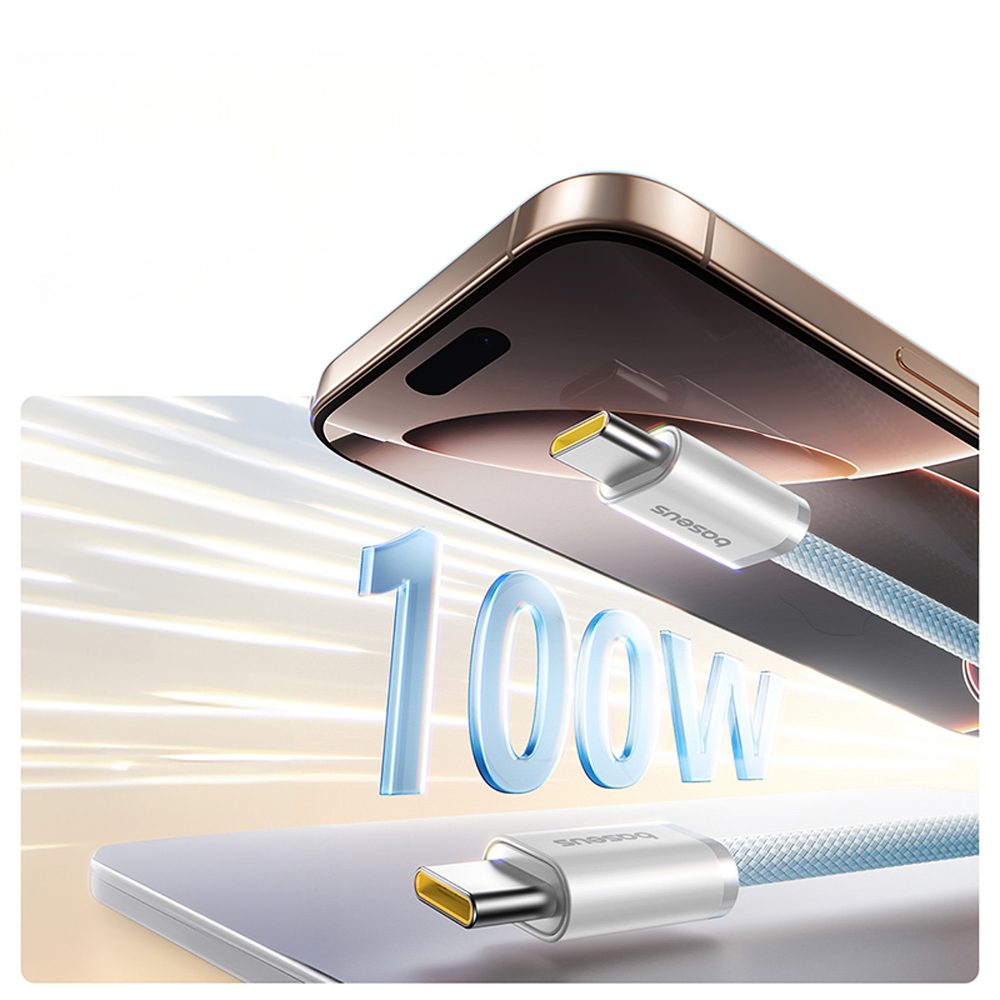 203193_7 Baseus Dynamic 4 Pro 100W USB-C - USB-C Cable 1m - Blueeng