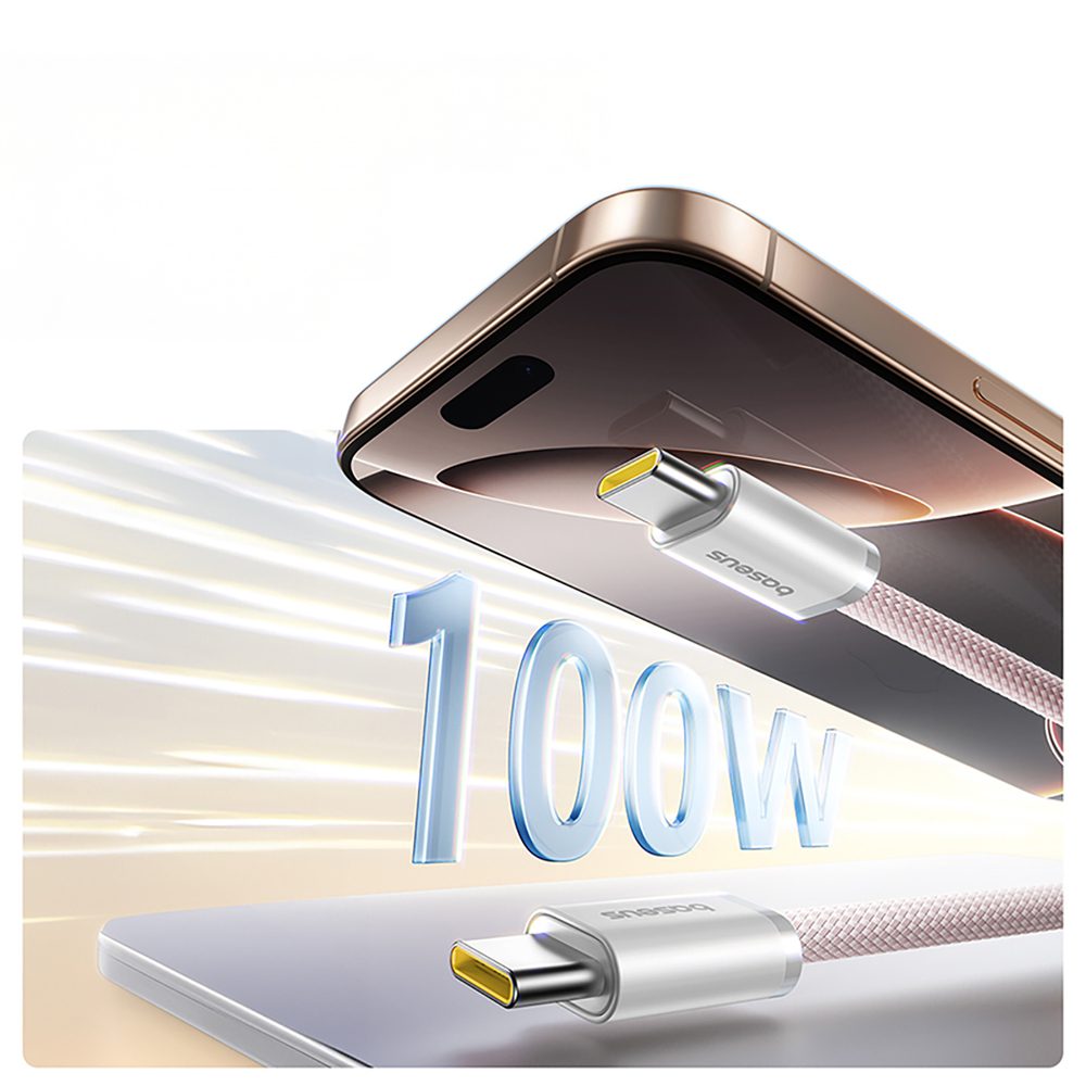 Baseus Dynamic 4 Pro 100W USB-C - USB-C Cable 1m - Pinkeng