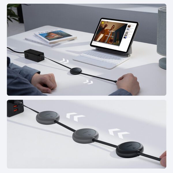 Baseus Free2Pull 60W USB-C Retractable Cable - USB-C 1m - Blackeng