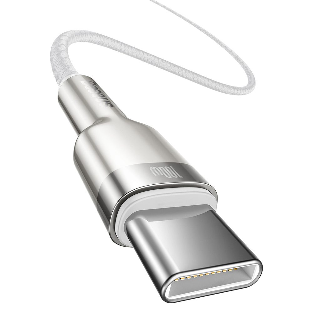 Baseus Cafule Metal 100W USB-C - USB-C Cable 2m - Whiteeng