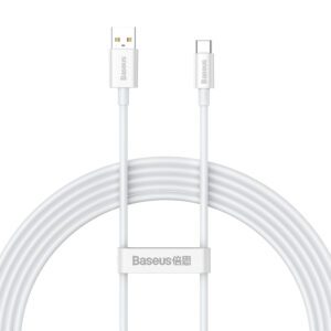 Baseus Superior Series 100W USB-A - USB-C Cable 2m - Whiteeng