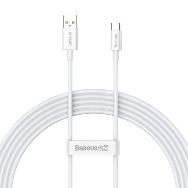 Baseus Superior Series 100W USB-A - USB-C Cable 2m - Whiteeng