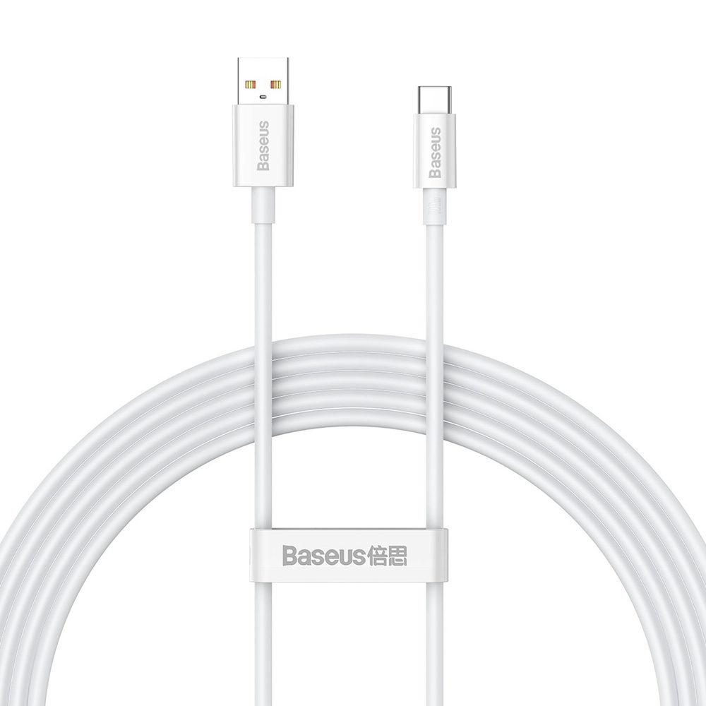 Baseus Superior Series 100W USB-A - USB-C Cable 2m - Whiteeng