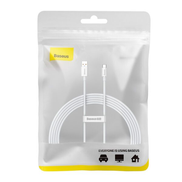 Baseus Superior Series 100W USB-A - USB-C Cable 2m - Whiteeng