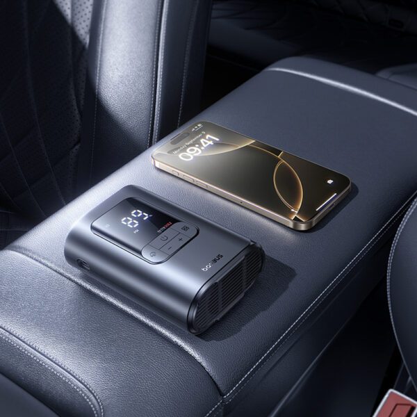 Baseus GoTrip VA1 Super Mini Wireless Air Compressor with 3 Tips - Blackeng