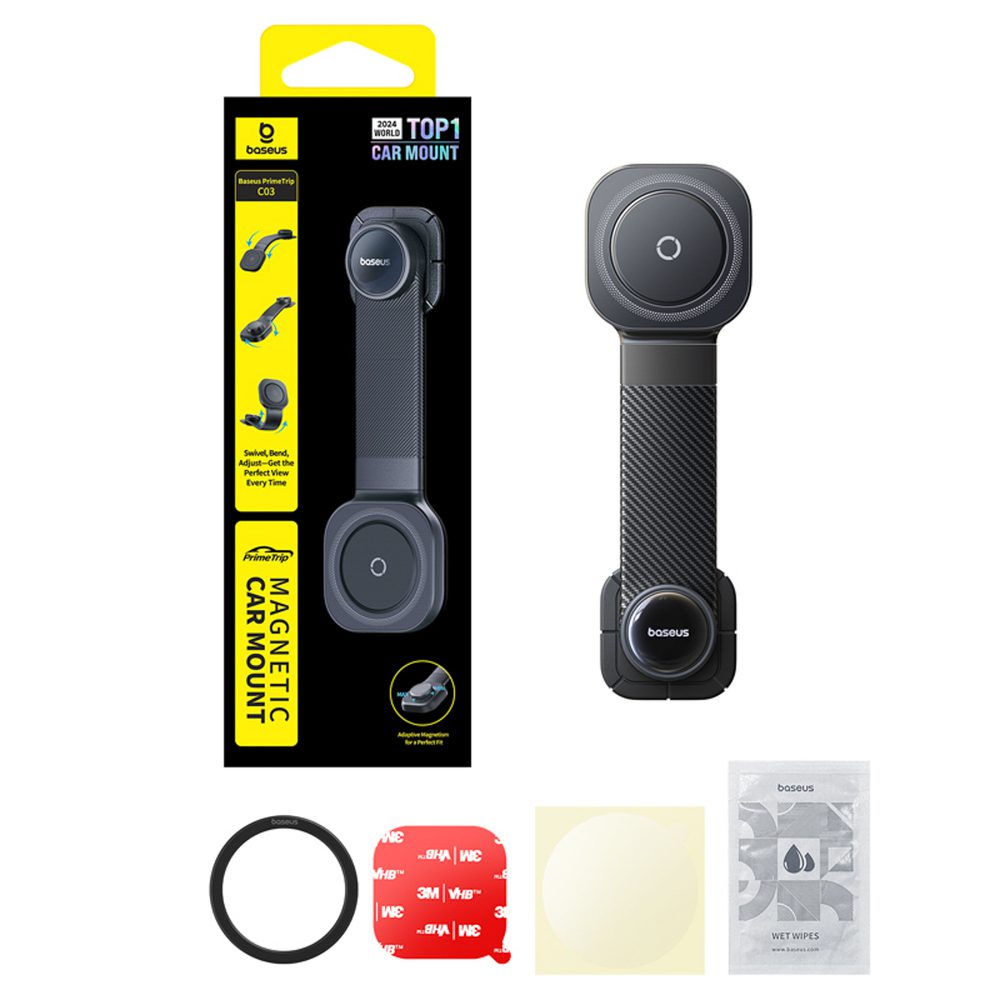 Baseus PrimeTrip C03 Magnetic Holder Compatible with MagSafe for Dashboard - Blackeng