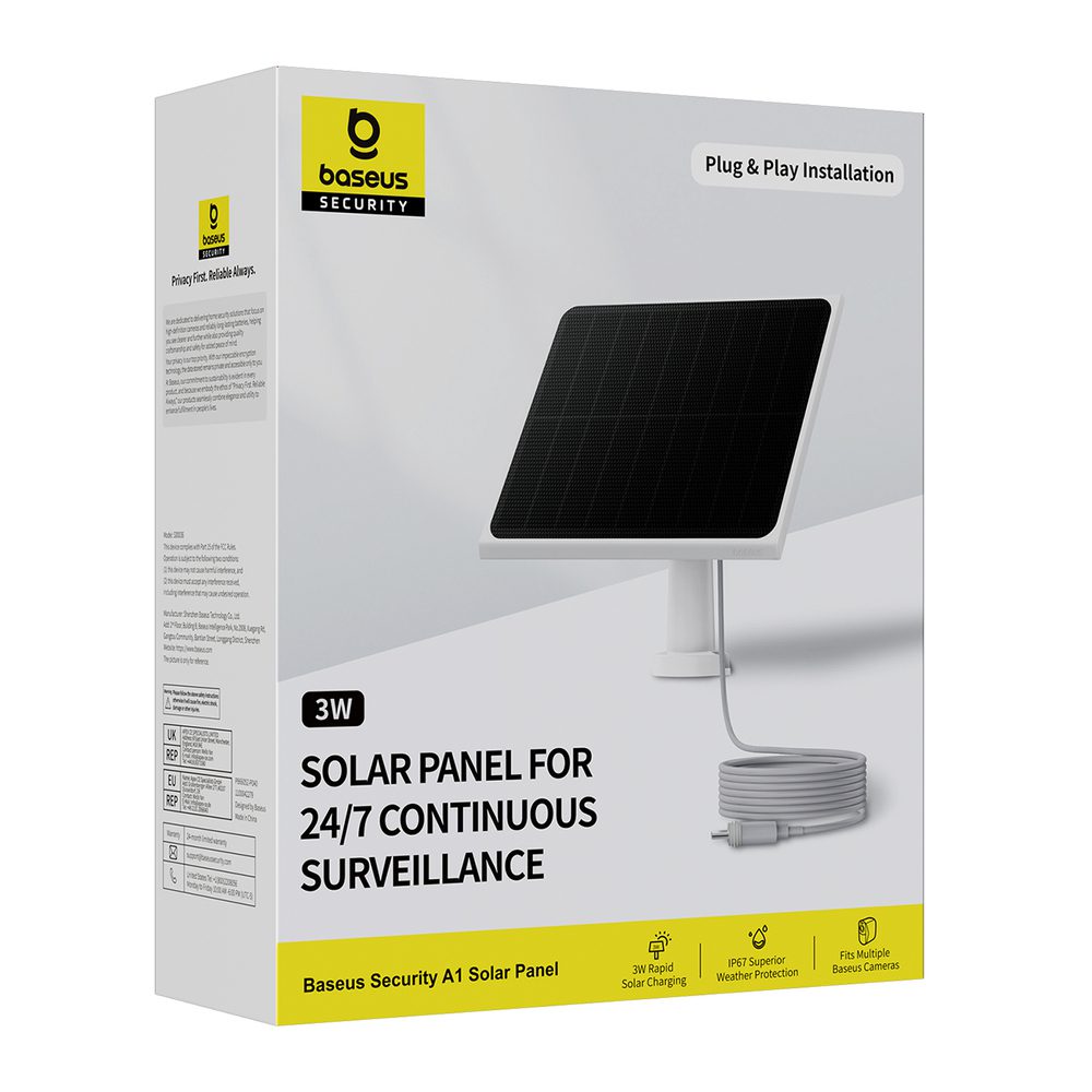 Baseus Security A1 Photovoltaic Panel - Whiteeng