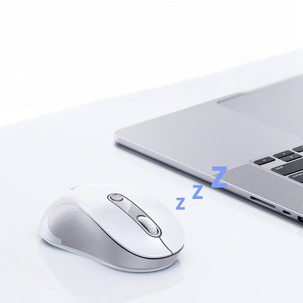 Baseus F02 Wireless Ergonomic Bluetooth Mouse - Whiteeng