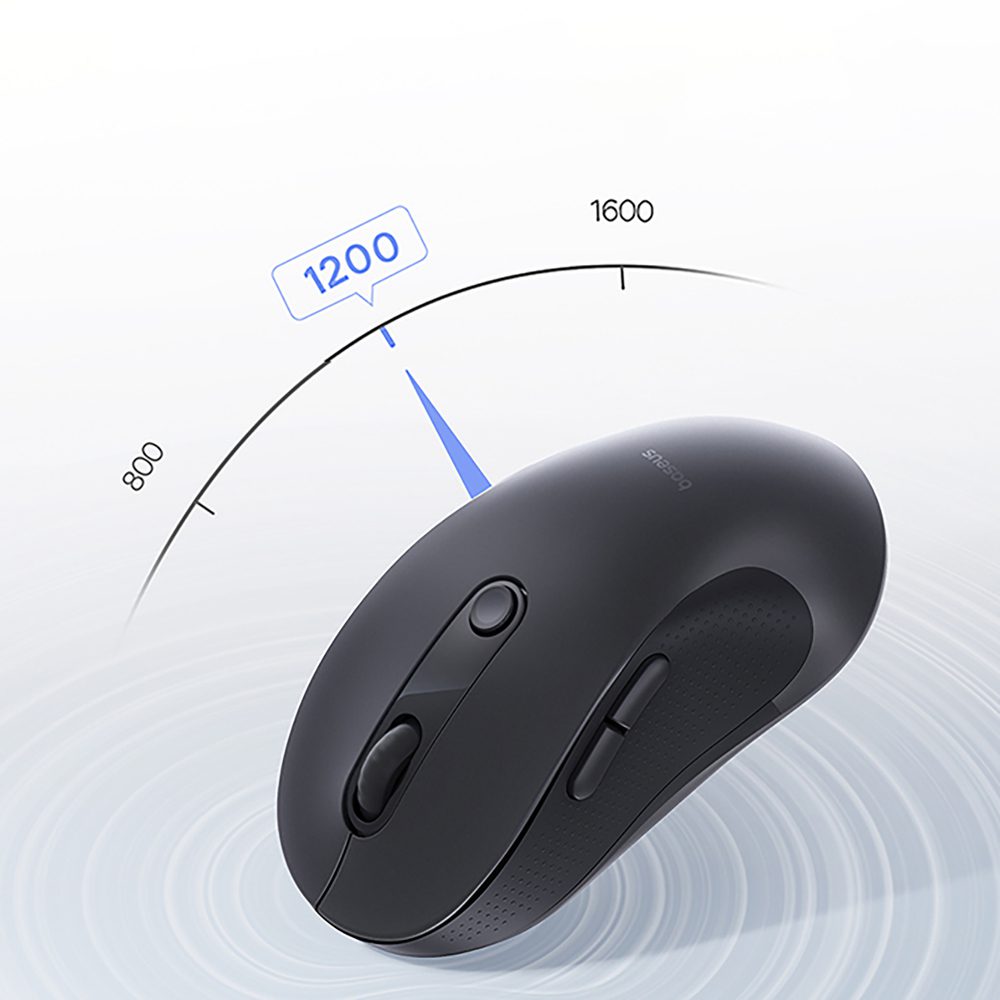 Baseus F02 Wireless Ergonomic Bluetooth Mouse - Blackeng