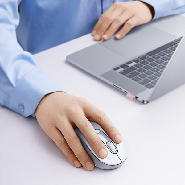 Baseus F02 Ergonomic Wireless Mouse USB 2.4GHz - Whiteeng