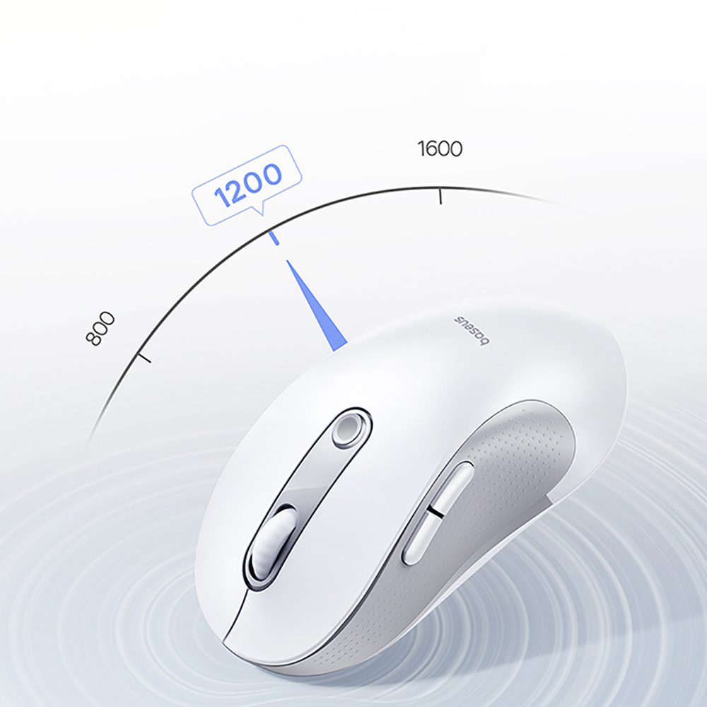 Baseus F02 Ergonomic Wireless Mouse USB 2.4GHz - Whiteeng