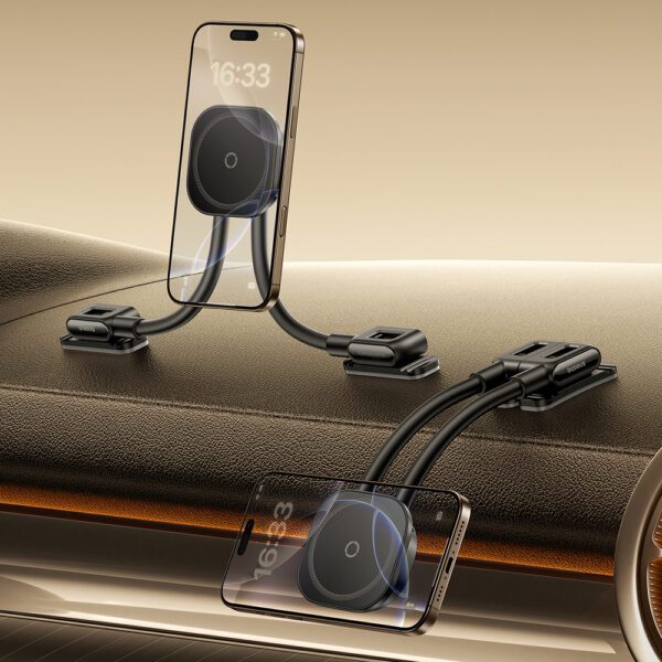 Baseus PrimeTrip C03s Magnetic Holder Compatible with MagSafe for Dashboard, Adhesive - Blackeng