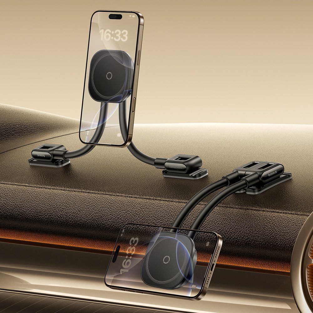 Baseus PrimeTrip C03s Magnetic Holder Compatible with MagSafe for Dashboard, Adhesive - Blackeng