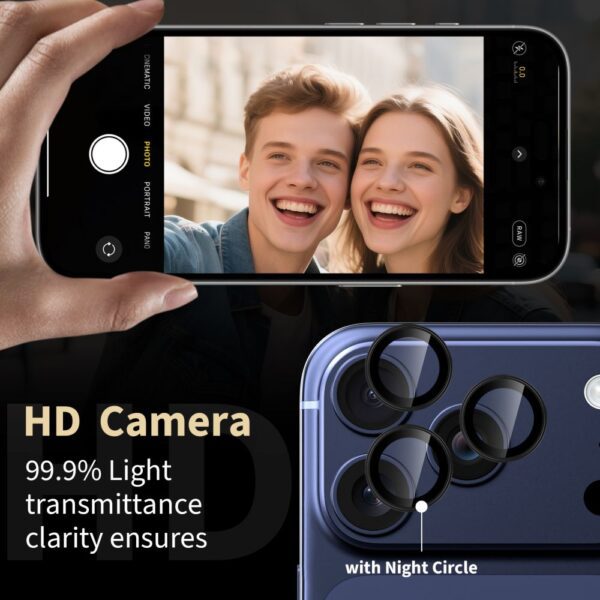 Tech-Protect Camring Fit+ Camera Cover for iPhone 14 Pro / Max / 15 Pro / Max / 16 Pro / Max / 17 Pro / Max - Blueeng