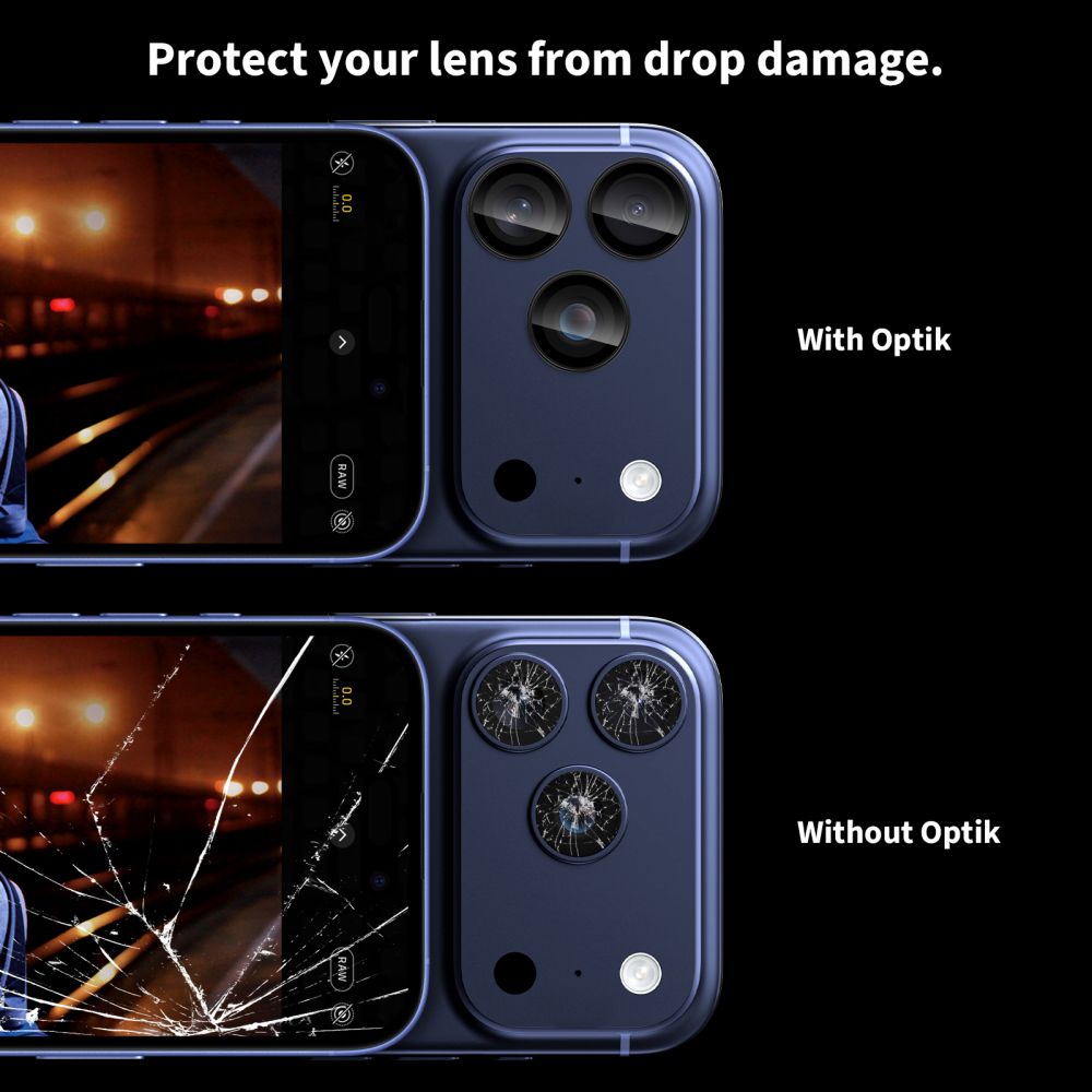 Tech-Protect Camring Fit+ Camera Cover for iPhone 14 Pro / Max / 15 Pro / Max / 16 Pro / Max / 17 Pro / Max - Blueeng