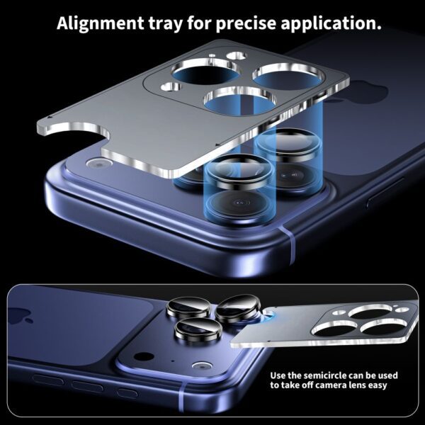 Tech-Protect Camring Fit+ Camera Cover for iPhone 14 Pro / Max / 15 Pro / Max / 16 Pro / Max / 17 Pro / Max - Blueeng