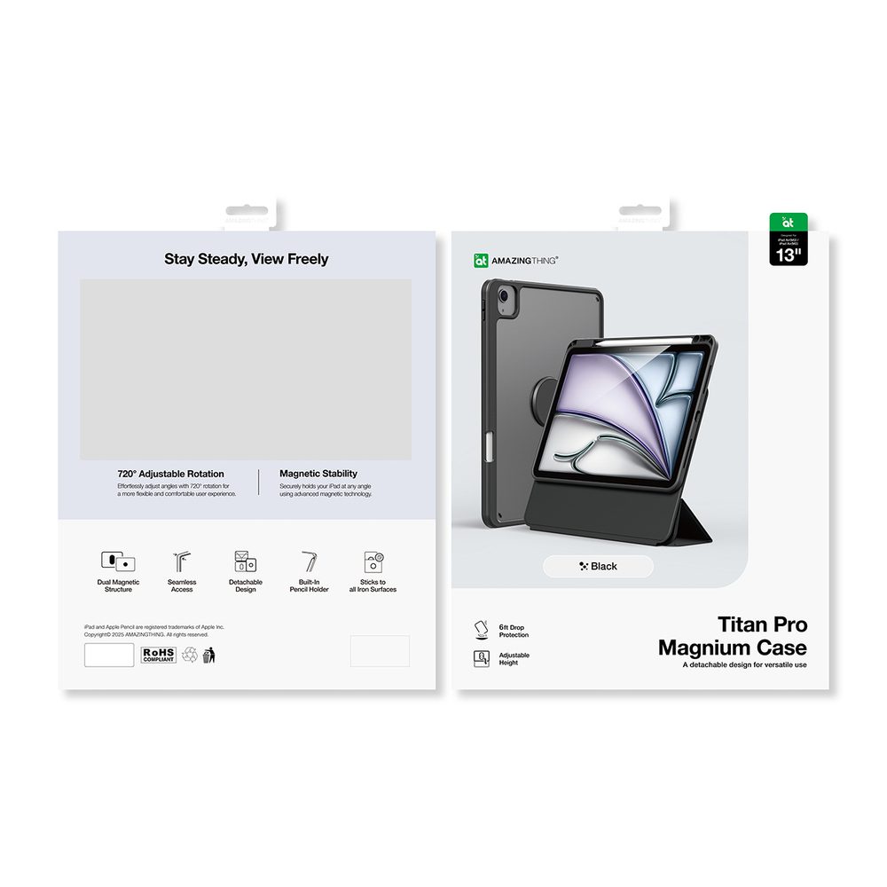AmazingThing Titan Pro Mag Case for iPad Air M3 13" - blackeng