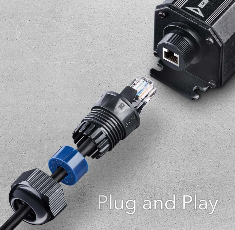 CUDY POE15 GIGABIT POE+ OUTDOOR WATERPROOF EXTENDER, IP67