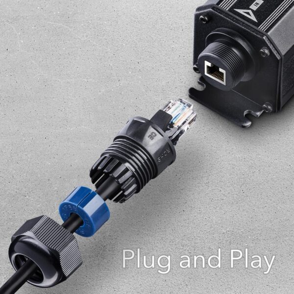 CUDY POE15 GIGABIT POE+ OUTDOOR WATERPROOF EXTENDER, IP67