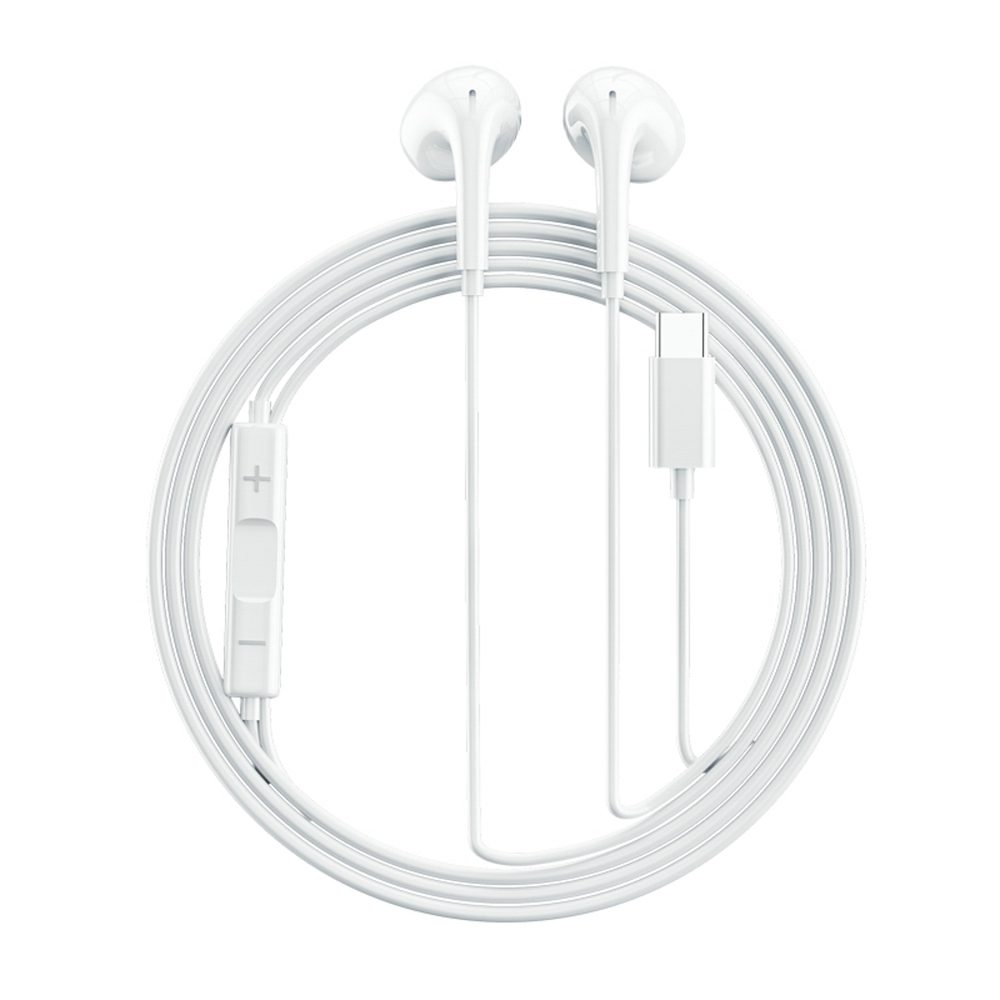 QCY LH1 In-Ear Wired Headphones with Remote and Microphone 1.15m - Whiteeng