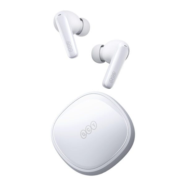 QCY T13X In-Ear Headphones with ENC IPX5 Bluetooth 5.3 - Whiteeng