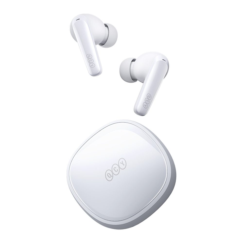 QCY T13X In-Ear Headphones with ENC IPX5 Bluetooth 5.3 - Whiteeng