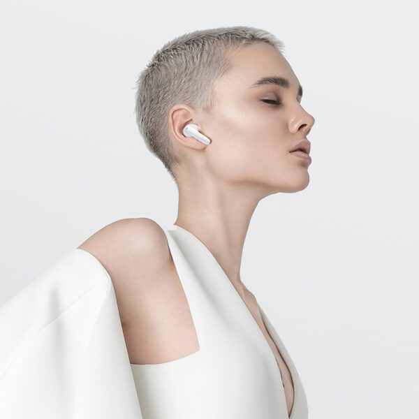 QCY T13X In-Ear Headphones with ENC IPX5 Bluetooth 5.3 - Whiteeng