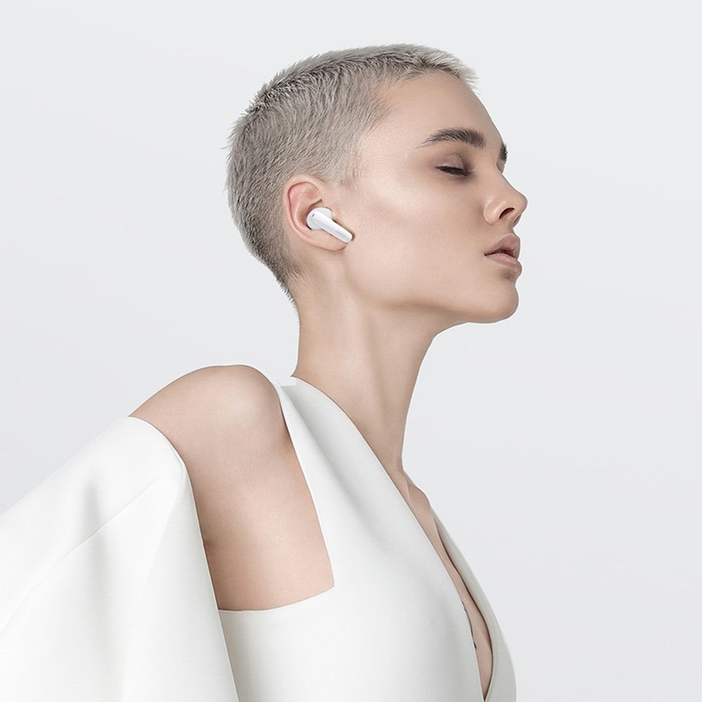 QCY T13X In-Ear Headphones with ENC IPX5 Bluetooth 5.3 - Whiteeng