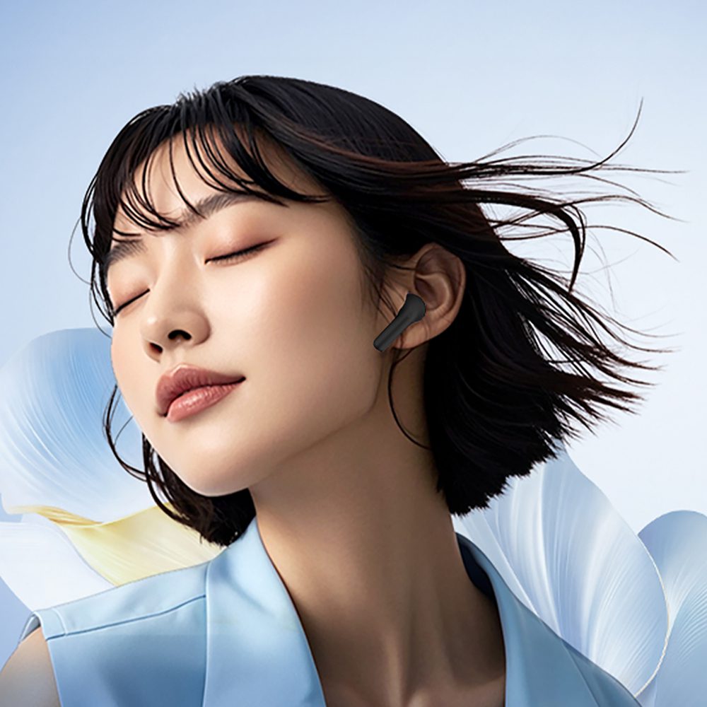 QCY AilyBuds E10 In-Ear Headphones with ENC LDAC Hi-Res Audio IPX4 Bluetooth 5.4 - Blackeng