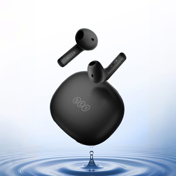 QCY AilyBuds E10 In-Ear Headphones with ENC LDAC Hi-Res Audio IPX4 Bluetooth 5.4 - Blackeng