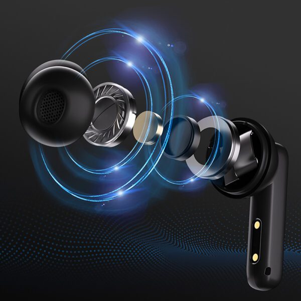 QCY T13 In-Ear Headphones with ANC IPX5 Bluetooth 5.3 - Blackeng