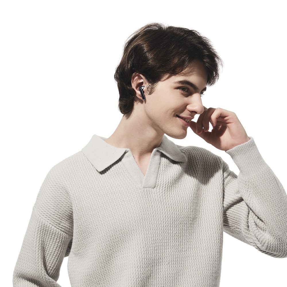 QCY AilyBuds Pro+ In-Ear Headphones with ANC LDAC IPX5 Bluetooth 5.3 - Blackeng