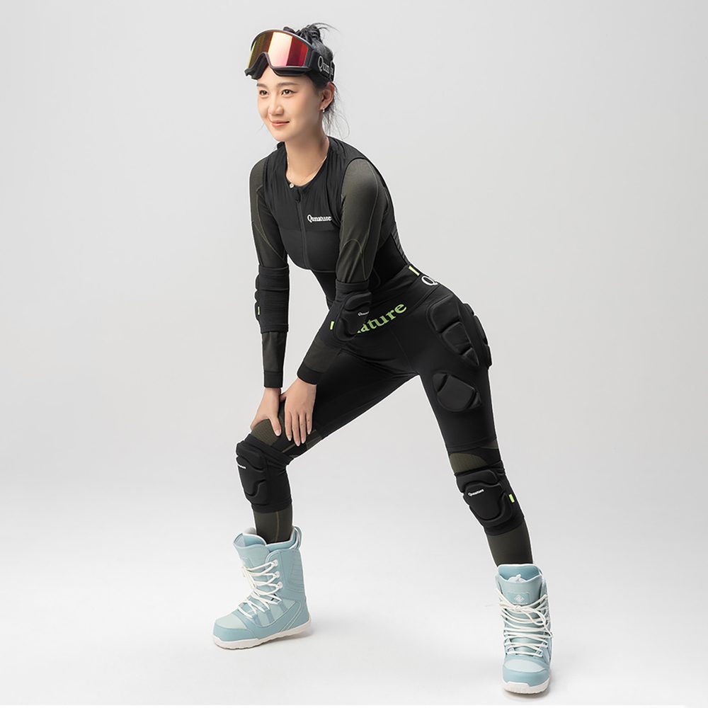 Qunature Ski Hip Protectors - Advanced L Skis, Snowboard, Skates - Blackeng