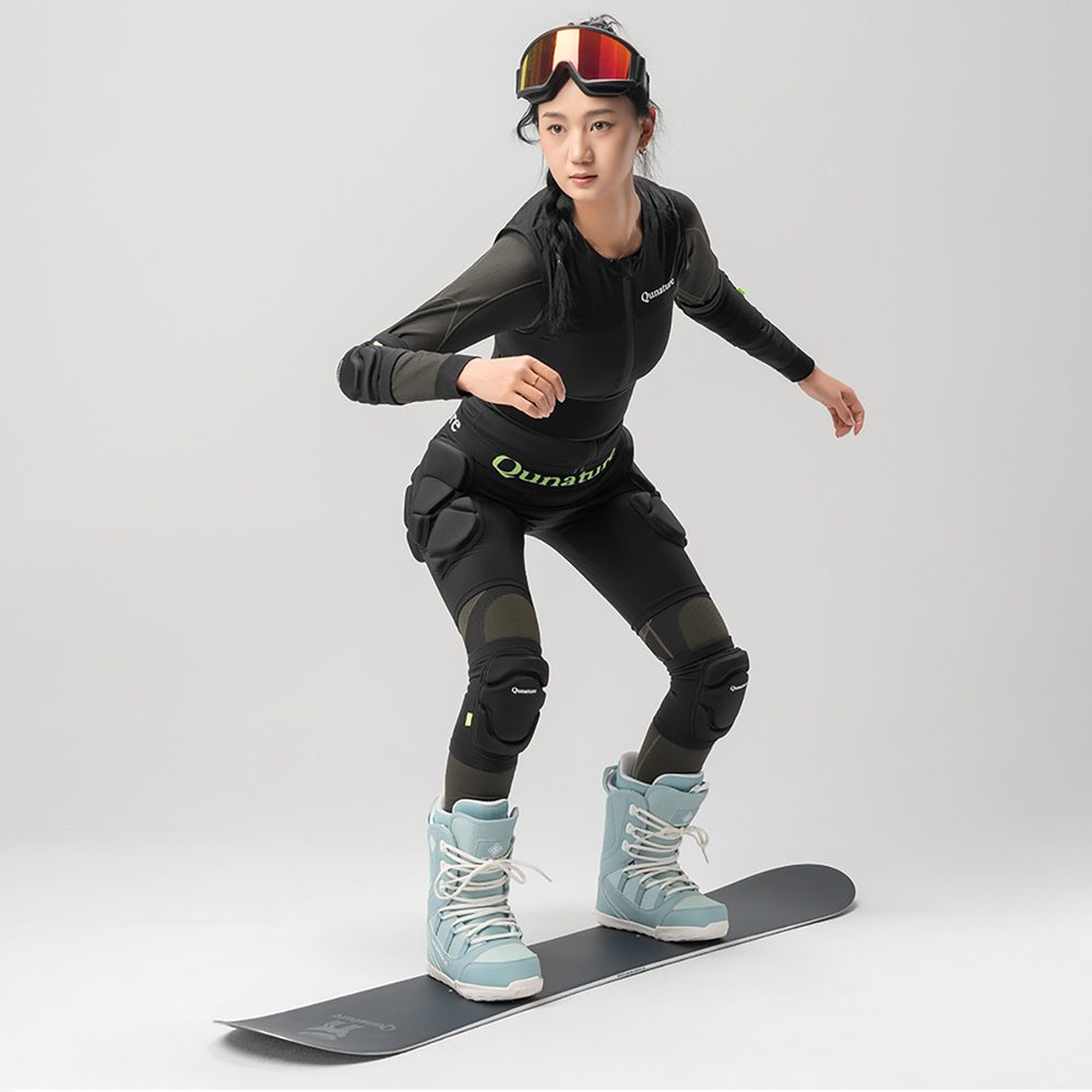 Qunature Ski Hip Protectors - Advanced XL Skis Snowboard Skates - Blackeng