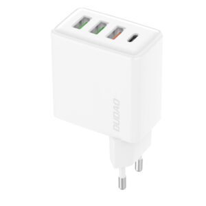 Dudao A5HEU 3xUSB-A 1xUSB-C PD 20W QC3.0 18W+ 2x12W wall charger - whiteeng