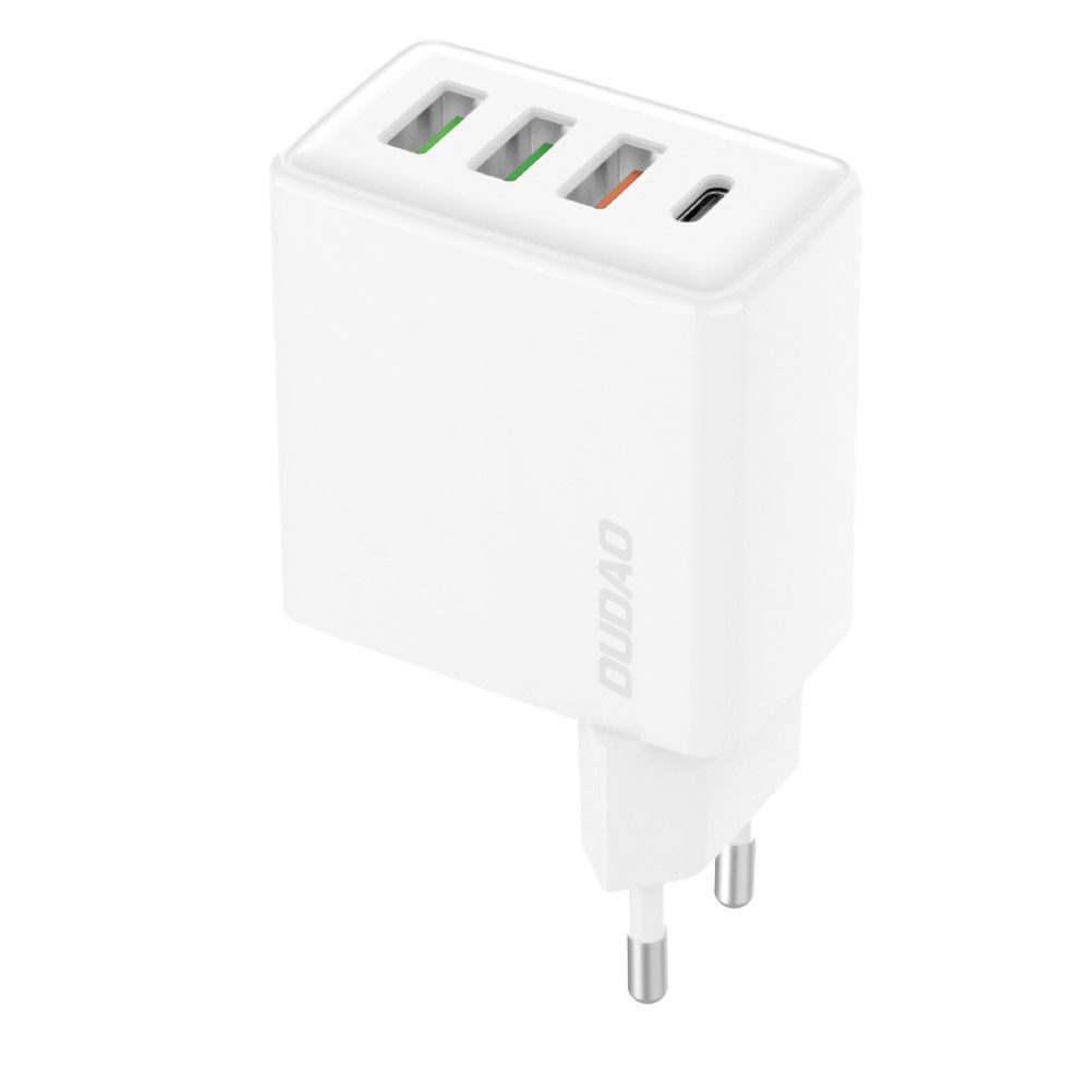 Dudao A5HEU 3xUSB-A 1xUSB-C PD 20W QC3.0 18W+ 2x12W wall charger - whiteeng